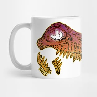 Mage Cat T-Rex Skull Mug